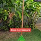 Vassoura Ancinho Plástico com Cabo 120cm FJ 1011 Trapp