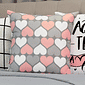 Kit: 4 Capas de Almofada Decorativas Aqui Tem Amor Kit: 4 Capas de Almofada Decorativas Aqui Tem Amor