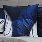 Kit: 4 Capas de Almofada Decorativas Blue Island