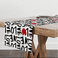 Trilho de Mesa Caminho de Mesa Love Rose - 50x140cm -   