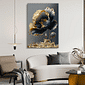 Tela Decorativa Grande Flower Gold Tela Decorativa Grande Flower Gold