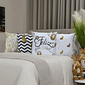 Kit: 4 Capas de Almofada Decorativas Pascoa Gold 