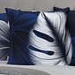 Kit: 4 Capas de Almofada Decorativas Blue Island
