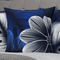 Kit: 4 Capas de Almofada Decorativas Blue Island