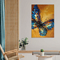 Tela Decorativa Grande Watercolor Butterfly Tela Decorativa Grande Watercolor Butterfly
