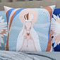 Kit: 4 Capas de Almofada Decorativas Nossa Senhora