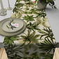 Trilho de Mesa Caminho de Mesa Folhas Tropicais - 50x140cm -