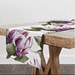 Trilho de Mesa Caminho de Mesa Protea Lilás - 50x140cm -   