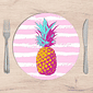 Kit: 4 Capas de SOUSPLAT Redondo Tropical Pineapple - 35x35 Kit: 4 Capas de SOUSPLAT Redondo Tropical Pineapple - 35x35
