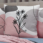 Kit: 4 Capas de Almofada Decorativas Diana Floral