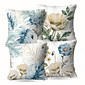 Kit: 4 Capas de Almofada Decorativas Cassandra Floral 