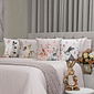 Kit: 4 Capas de Almofada Decorativas Pascoa Feliz Kit: 4 Capas de Almofada Decorativas Pascoa Feliz