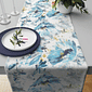 Trilho de Mesa Caminho de Mesa Penelope Azul - 50x140cm -   