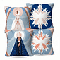 Kit: 4 Capas de Almofada Decorativas Nossa Senhora