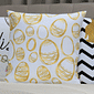 Kit: 4 Capas de Almofada Decorativas Pascoa Gold 