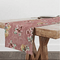 Trilho de Mesa Caminho de Mesa Leonor Rosa - 50x140cm -   