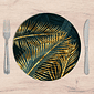 Kit: 4 Capas de SOUSPLAT Redondo Green Gold Island - 35x35 - Kit: 4 Capas de SOUSPLAT Redondo Green Gold Island - 35x35 -