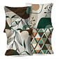 Kit: 4 Capas de Almofada Decorativas Ana Verde