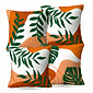 Kit 4 Capas de Almofada Decorativas Brown Island