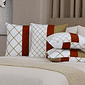 Kit: 4 Capas de Almofada Decorativas Geométricas Glamour Dourado Kit: 4 Capas de Almofada Decorativas Geométricas Glamour Dourado