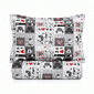 Kit: 1 Cobre-leito Bouti de Microfibra Ultrassonic Estampa + Porta-Travesseiros - Mickey Diamond
