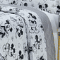 Kit:1 Cobre-leito Bouti de Microfibra Ultrassonic Estampa + Porta-Travesseiros - Infantil Mickey e Minnie