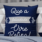 Kit: 4 Capas de Almofada Decorativas Felicidade Vire Rotina Kit: 4 Capas de Almofada Decorativas Felicidade Vire Rotina