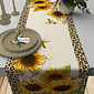 Trilho de Mesa Caminho de Mesa Sunflower Once - 50x140cm -   