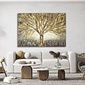 Tela Decorativa Grande Golden Tree Tela Decorativa Grande Golden Tree