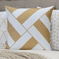 Kit: 4 Capas de Almofada Decorativas Geométrica Gilt