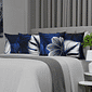 Kit: 4 Capas de Almofada Decorativas Blue Island Kit: 4 Capas de Almofada Decorativas Blue Island