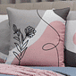 Kit: 4 Capas de Almofada Decorativas Diana Floral
