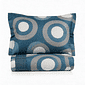 Kit: 1 Cobre-leito Bouti de Microfibra Ultrassonic + Porta-Travesseiros - Thais Azul