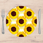 Kit: 4 Capas de Sousplat Redondo Girassol - 35x35 