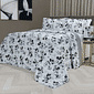Kit:1 Cobre-leito Bouti de Microfibra Ultrassonic Estampa + Porta-Travesseiros - Infantil Mickey e Minnie