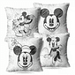 Kit: 4 Capas de Almofadas Decorativas Infantil Mickey e Minnie