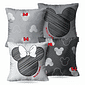Kit: 4 Capas de Almofadas Decorativas Mickey Diamond 