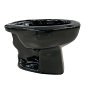 Kit Completo Vaso Sanitário Convencional Thema Preto Incepa