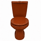Vaso Sanitário Parati Com Caixa Acoplada Caramelo / Marrom Logasa