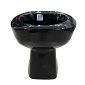 Kit Completo Vaso Sanitário Convencional Thema Preto Incepa