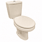 Kit Completo Vaso Sanitário Parati Com Caixa Acoplada Bege Areia Logasa