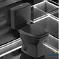 Kit Completo Vaso Sanitário Thema Preto com Caixa Acoplada Incepa Kit Completo Vaso Sanitário Thema Preto com Caixa Acoplada Incepa