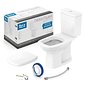 Kit Vaso Sanitário Com Caixa Acoplada Square Branco Roca Completo