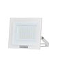 Refletor TR Led 50W Branco Com Luz Verde