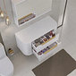 Gabinete Para Banheiro Branco Alice 1 Metro Suspenso Fabribam