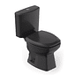 Kit Completo Vaso Sanitário Thema Preto Com Caixa Acoplada Incepa
