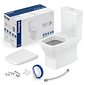 Kit Vaso Sanitário Boss Branco com Caixa Acoplada Completo Incepa