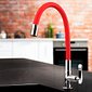Torneira de Mesa Loren Flex Vermelha Com Bica Flexível 1177 R27 Lorenzetti