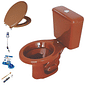Kit Completo Vaso Sanitário Parati Com Caixa Acoplada Caramelo / Marrom Logasa Kit Completo Vaso Sanitário Parati Com Caixa Acoplada Caramelo / Marrom Logasa