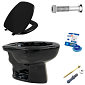 Kit Completo Vaso Sanitário Convencional Thema Preto Incepa